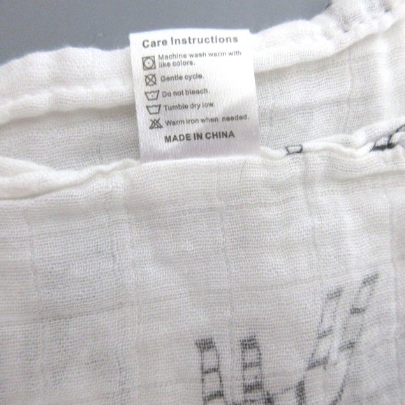 2 PC Baby Muslin Swaddle Blankets 70% Bamboo 30% Cotton Receiving Blanket 47x44” - Picture 10 of 10